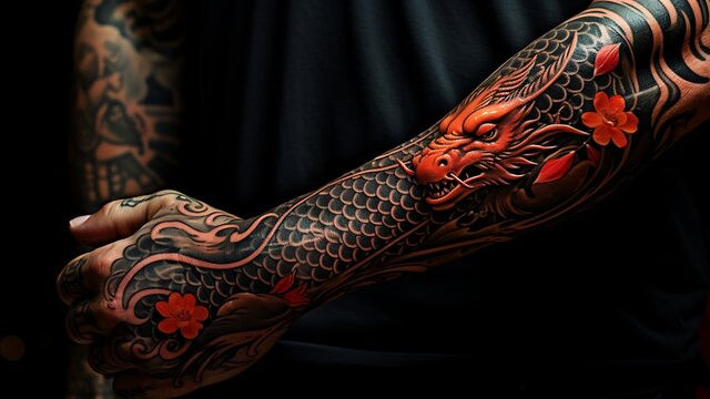 dragon arm tattoo