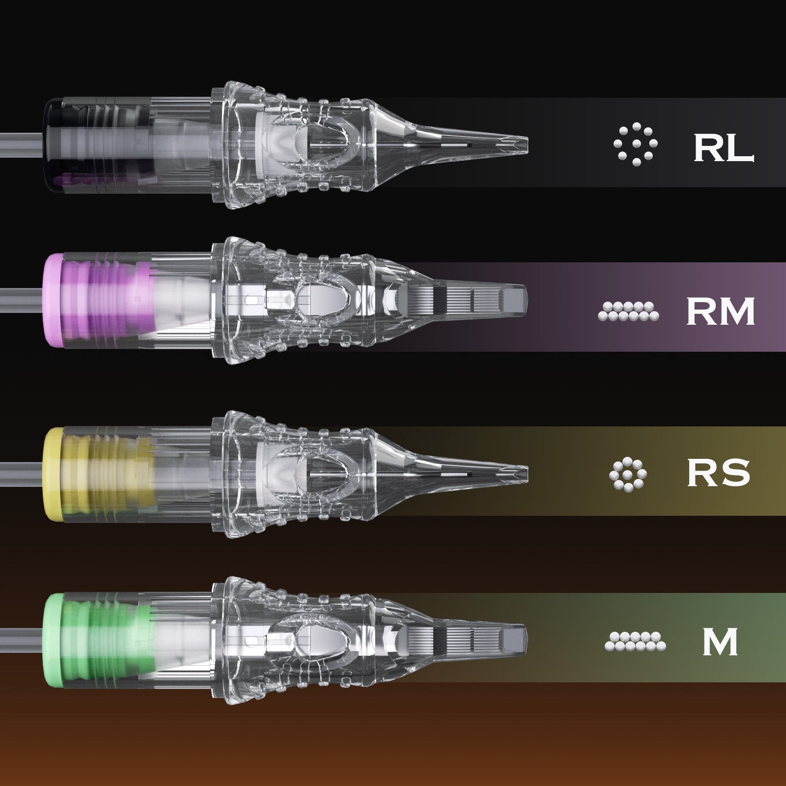 Bronc tattoo cartridges - Magnums, Round Shaders and Round liners
