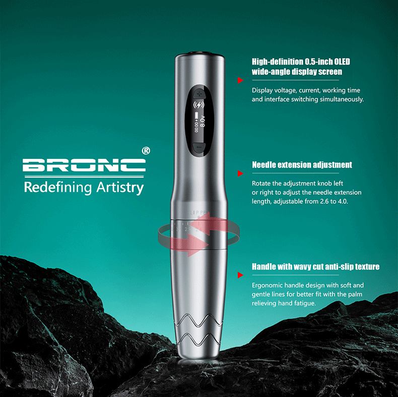 New bronc aura wireless tattoo pen