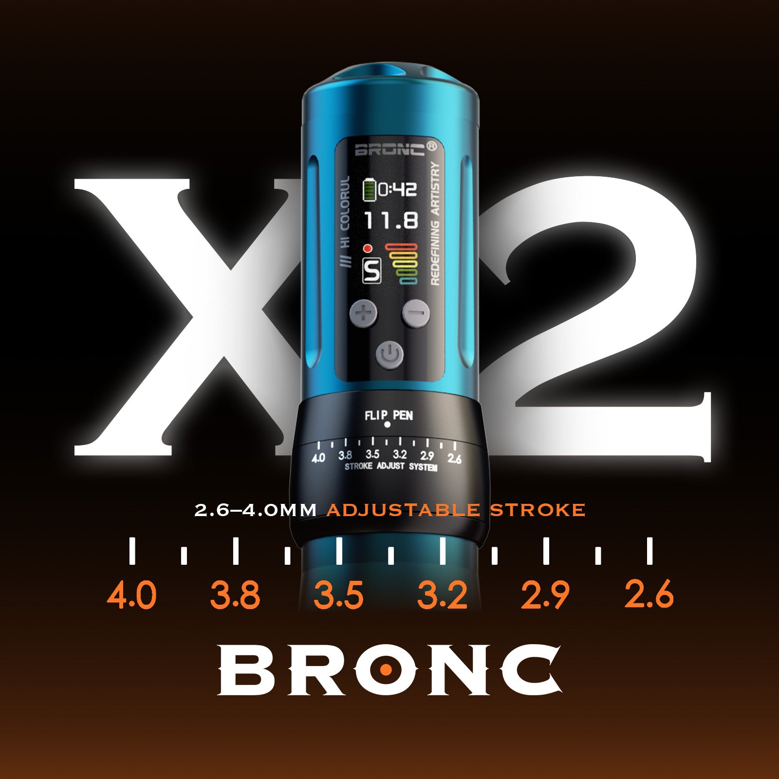 Bronc wireless tattoo machine