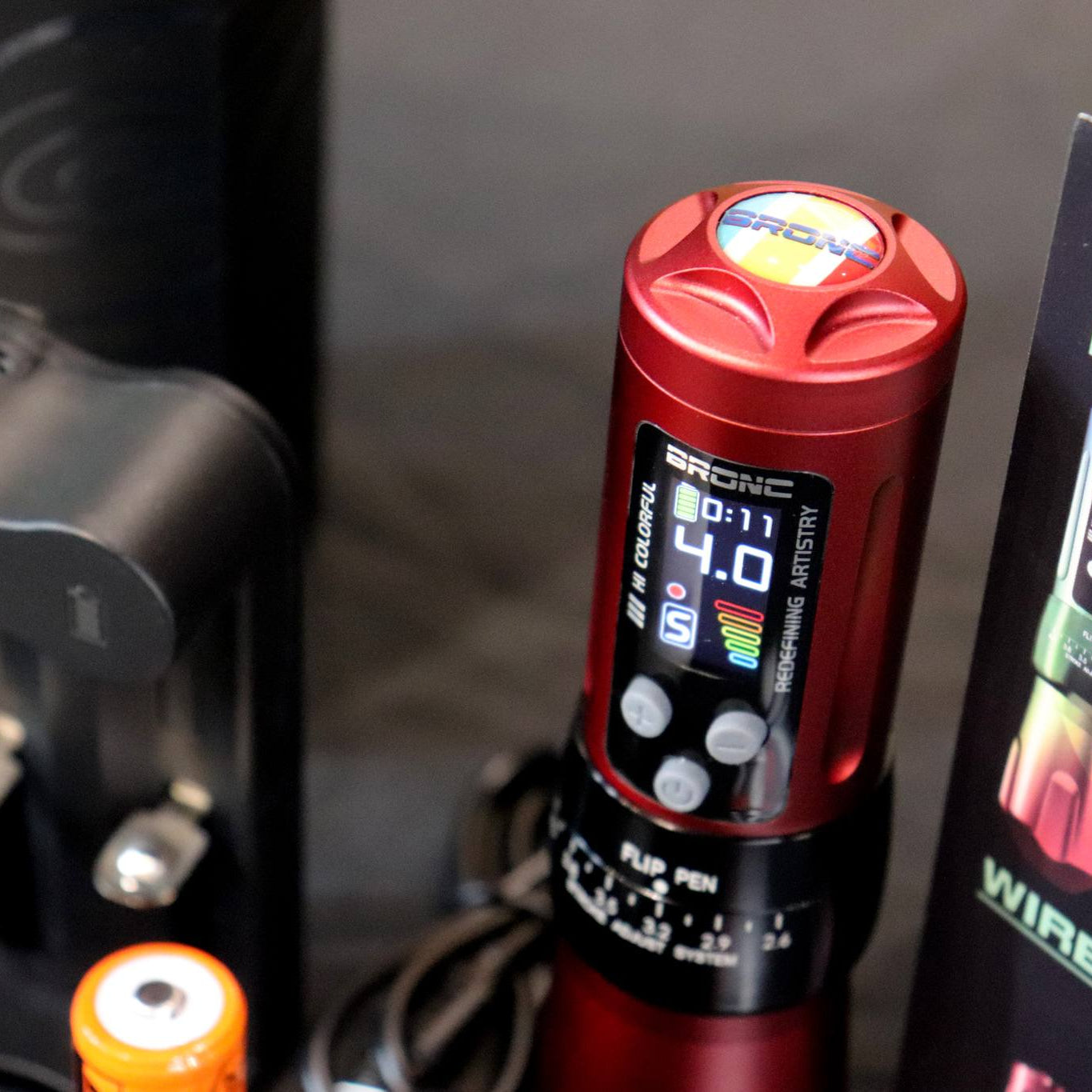 BRONC Tattoo Pen Machine X2 - Advanced tattoo pen device.