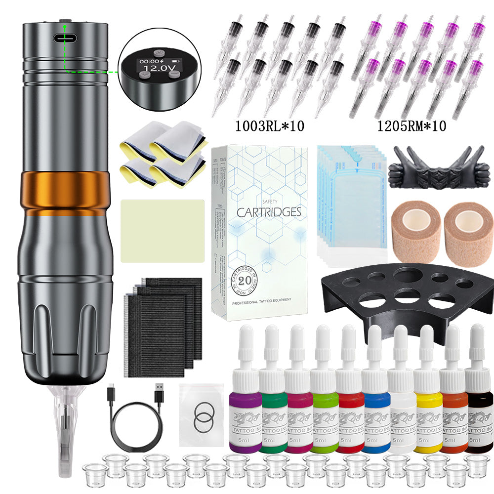 Bronc Tattoo kit supplies for professional tattooing.