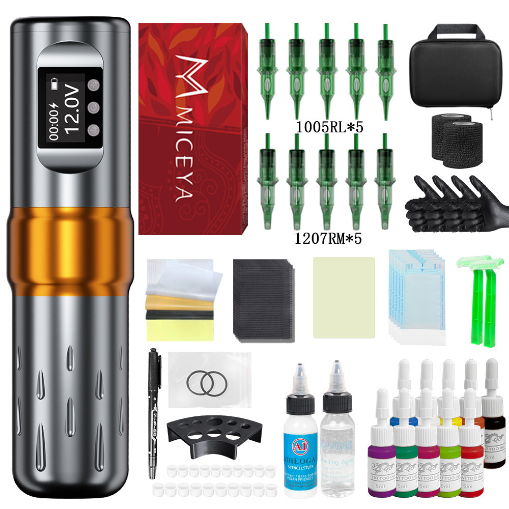 Bronc Tattoo kit supplies for professional tattooing.