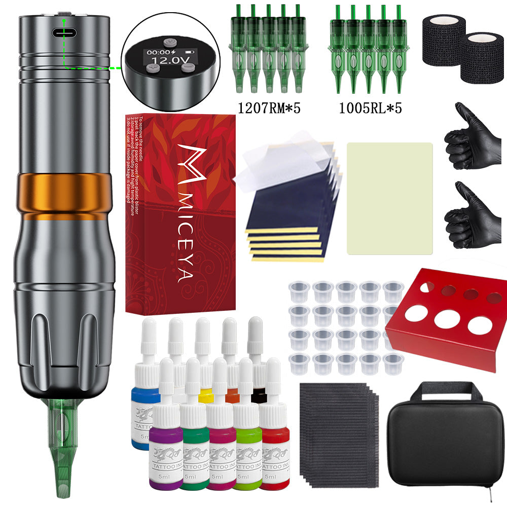 Bronc Tattoo kit supplies for professional tattooing.