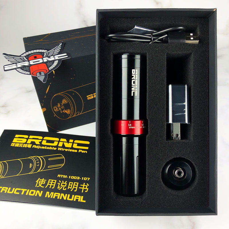 BRONC Tattoo Pen Machine Max V12 - High-performance tattoo device.