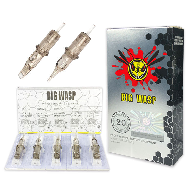 BIG WASP Cartridges Needle Brown-Round Liner - Premium brown round liner cartridge needles by BIG WASP.