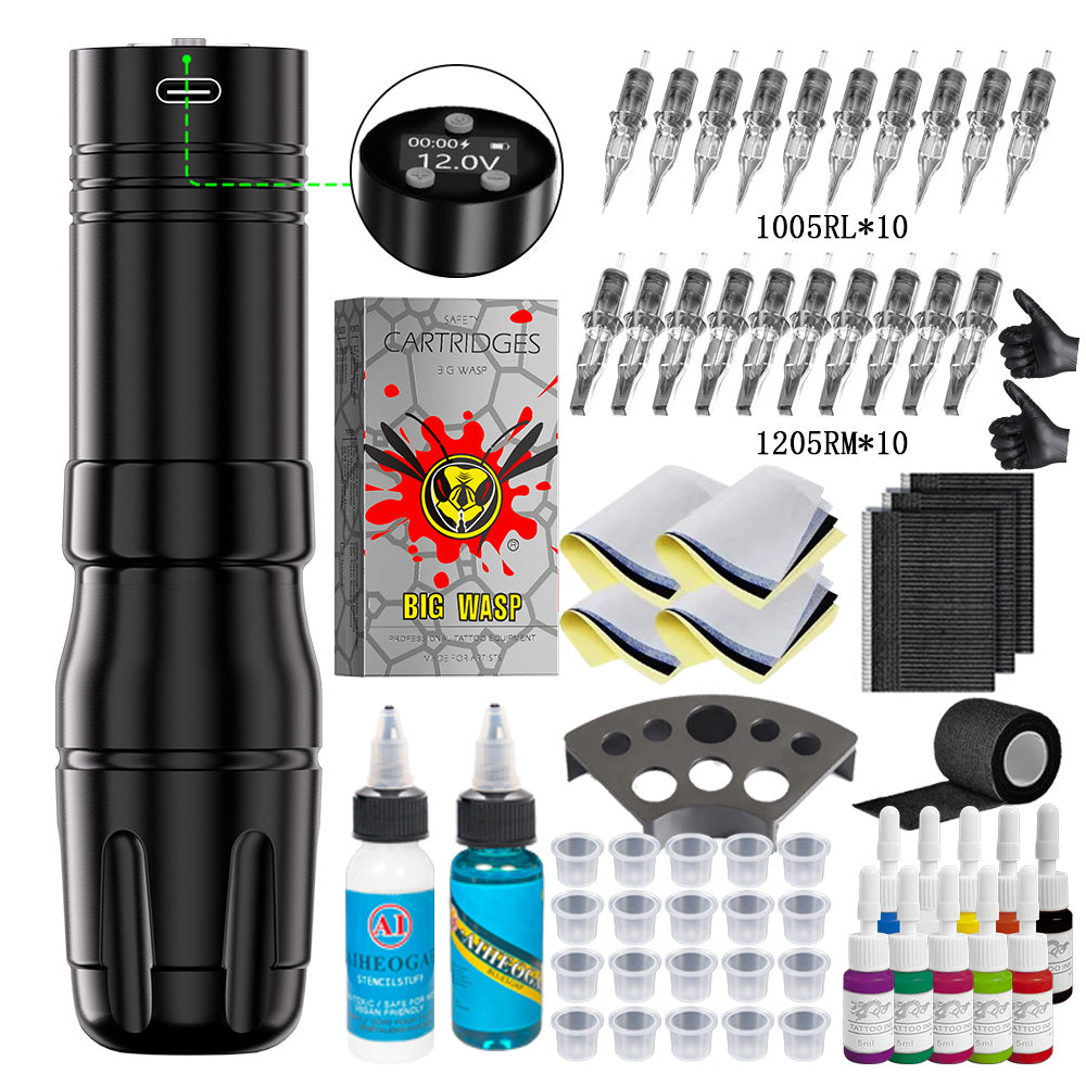 Bronc Tattoo kit supplies for professional tattooing.