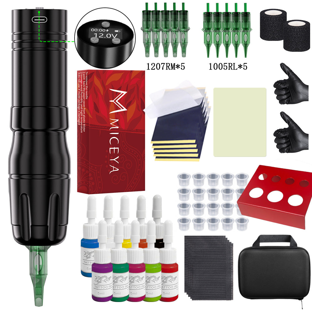 Bronc Tattoo kit supplies for professional tattooing.
