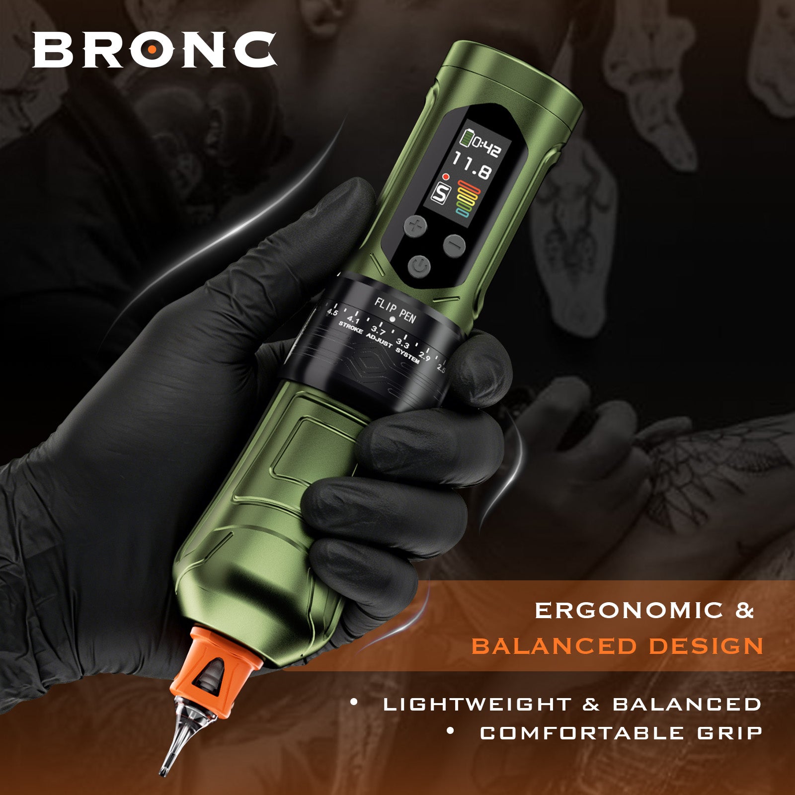 bronc tattoo machine