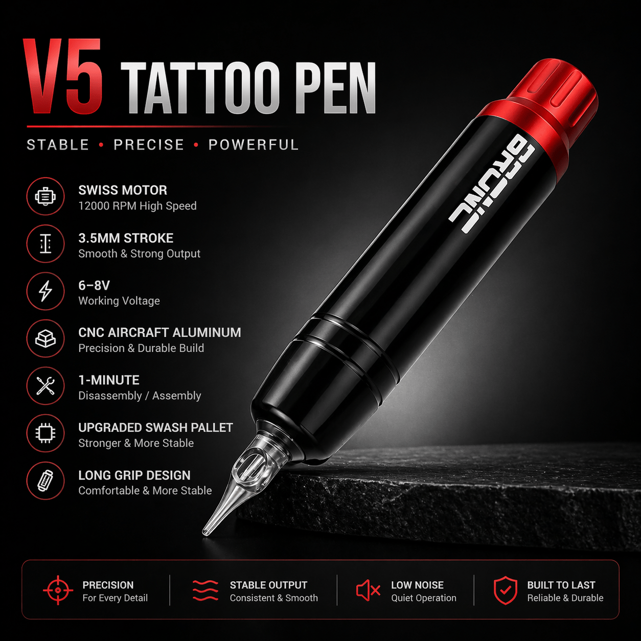 Bronc Professional Artist Kit Bronc Artist Kit Professional Tattoo Setup for Daily Work