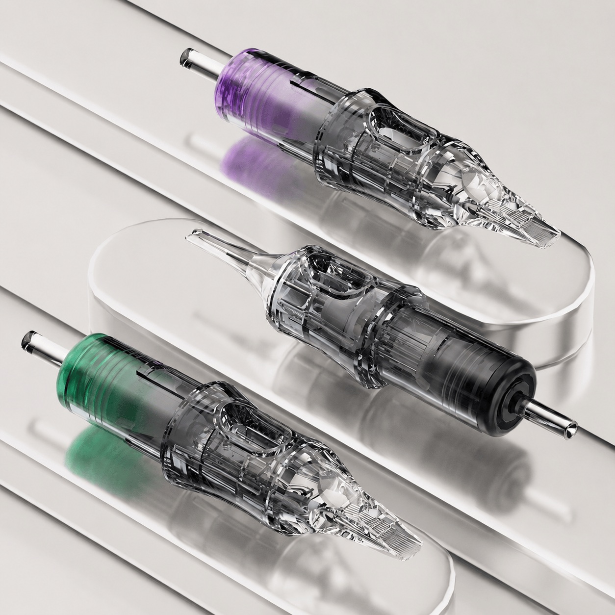 BRONC Tattoo Needle Cartridges – Round Liners (20PCS) BRONC Round Liner Tattoo Cartridge Needles 20PCS