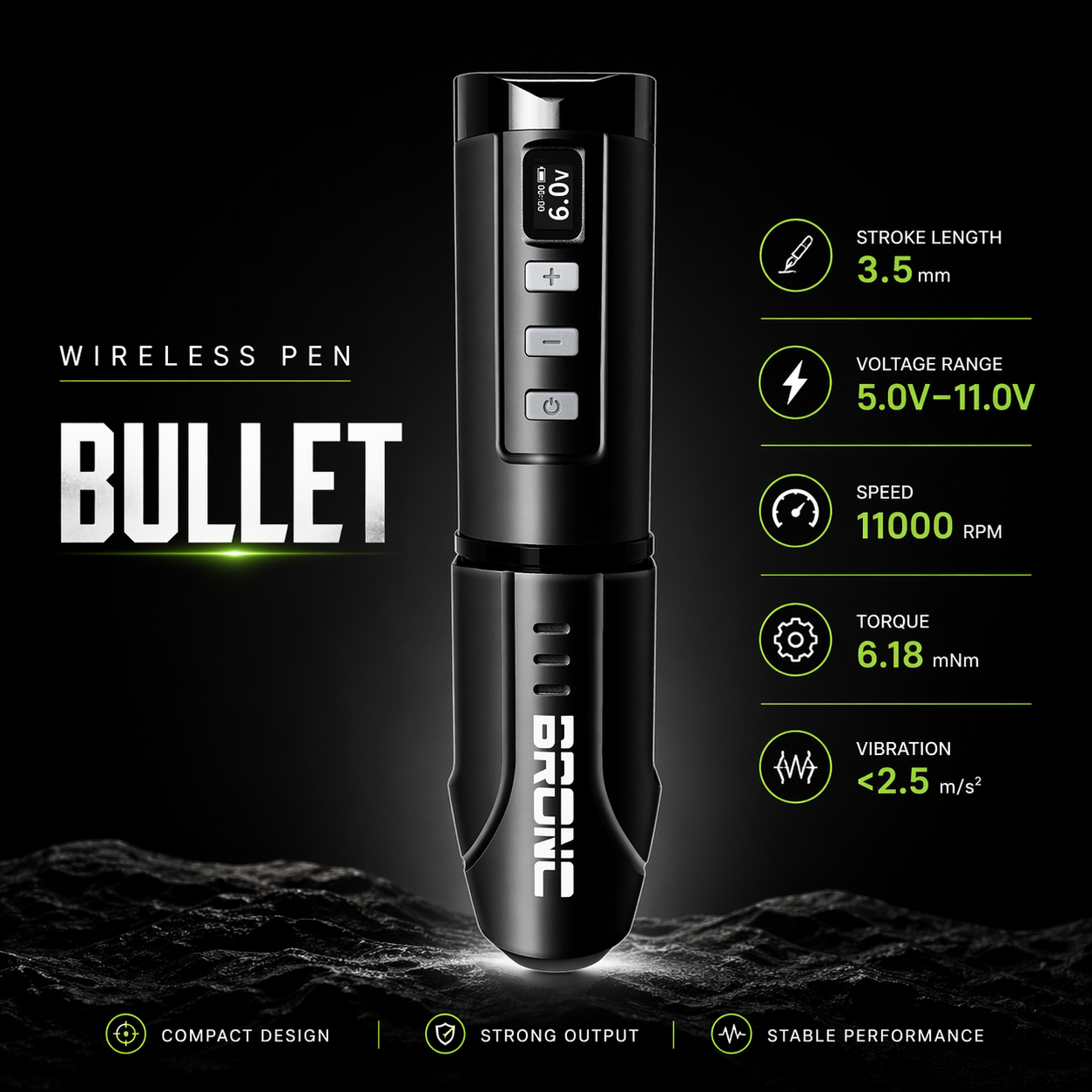 bronc wireless tattoo pen