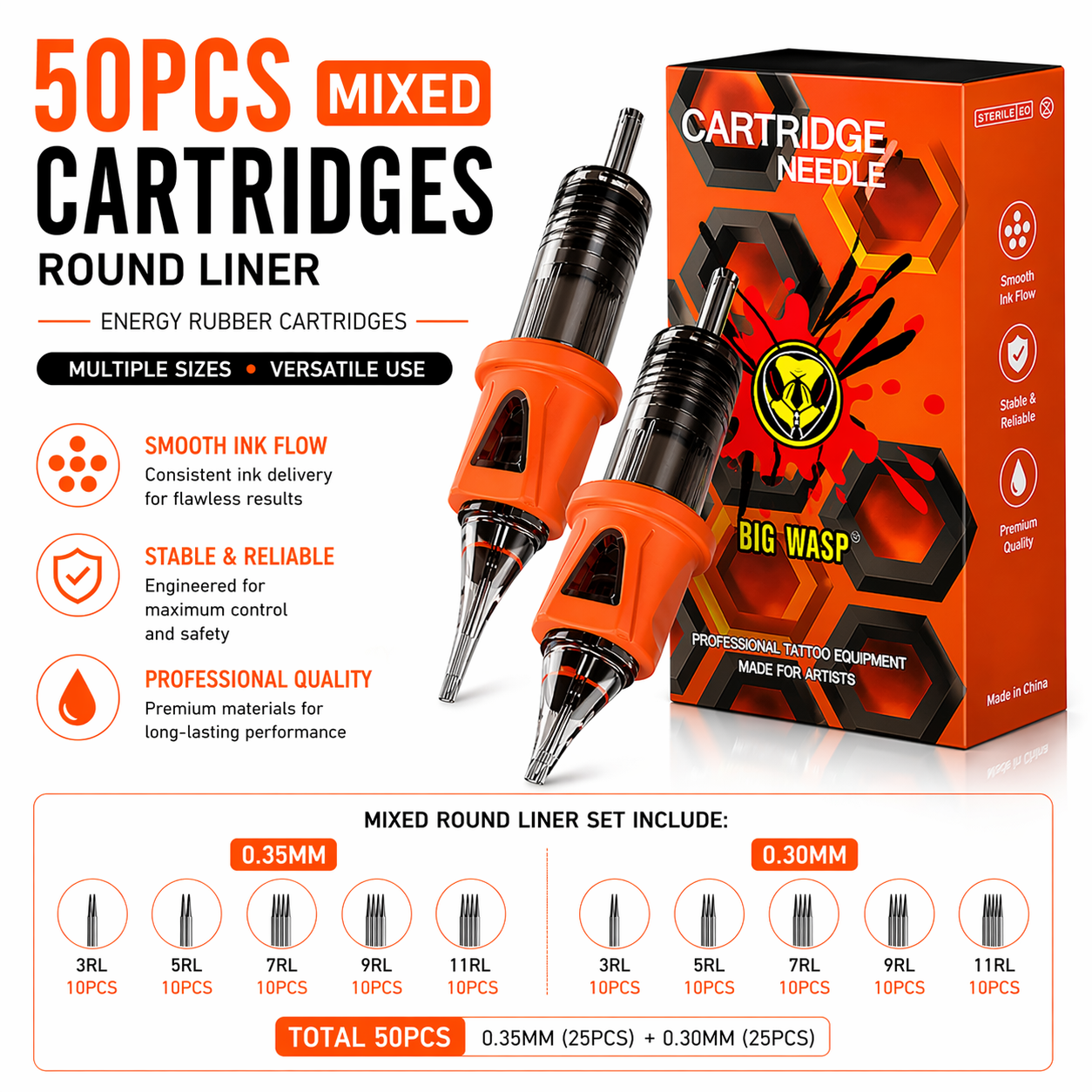 Bronc tattoo cartridge