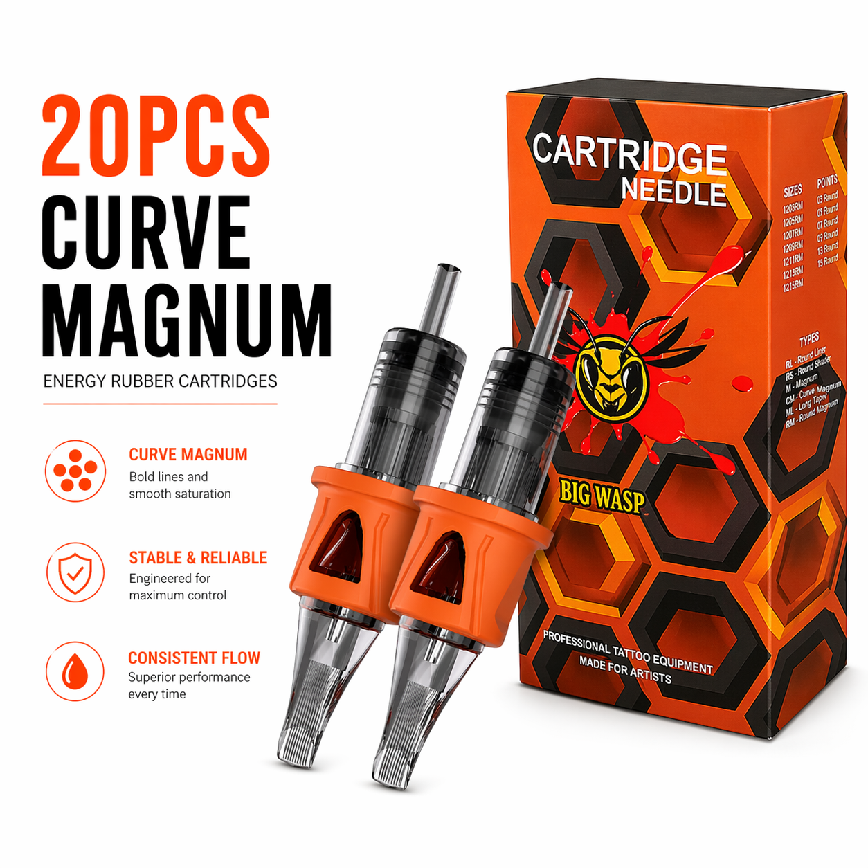 Bronc tattoo cartridges