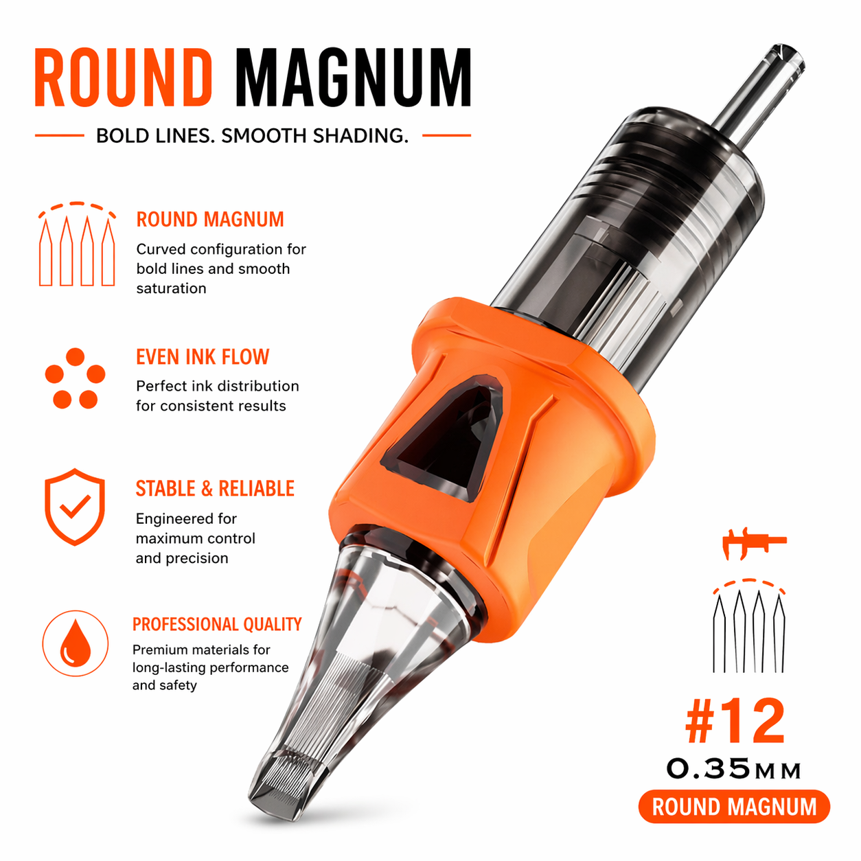 Bronc tattoo cartridges