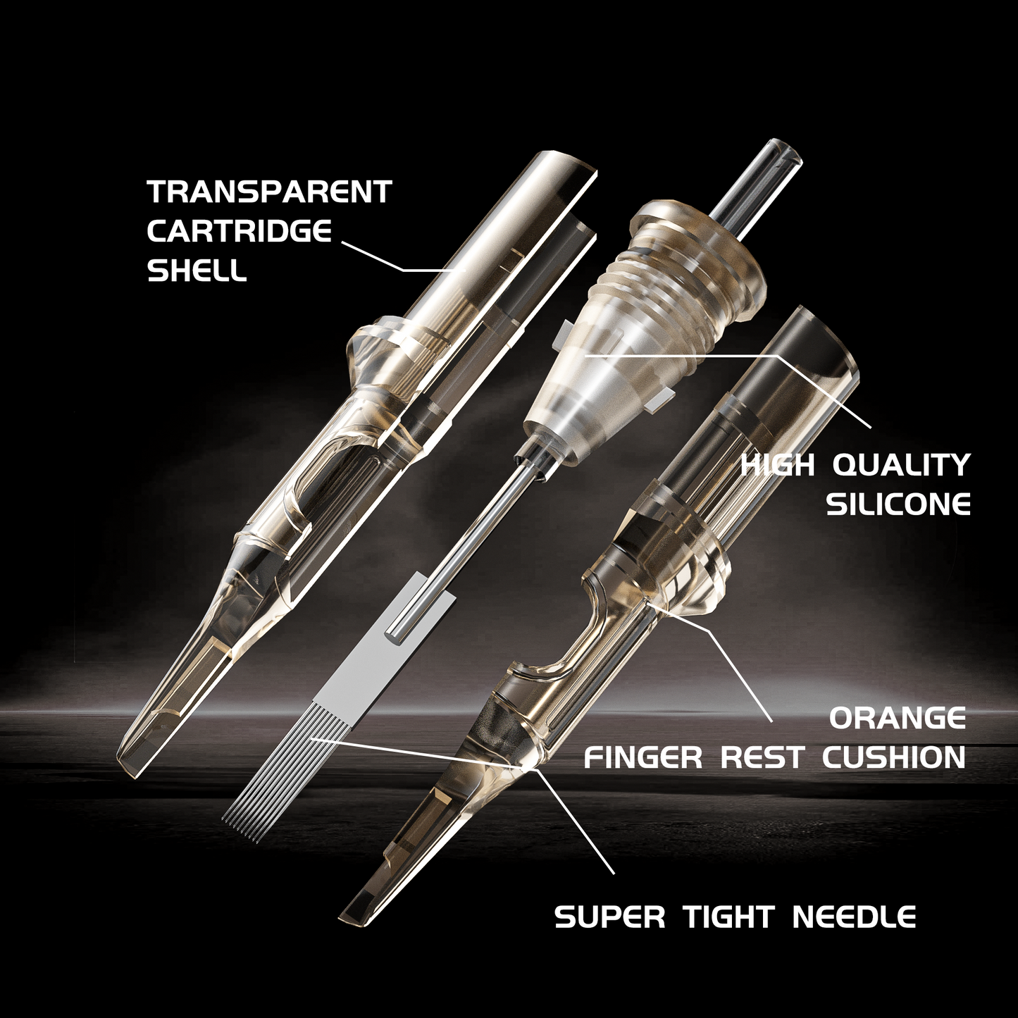 BIG WASP Cartridges Needle Brown-Magnums - High-quality brown magnum cartridge needles by BIG WASP.