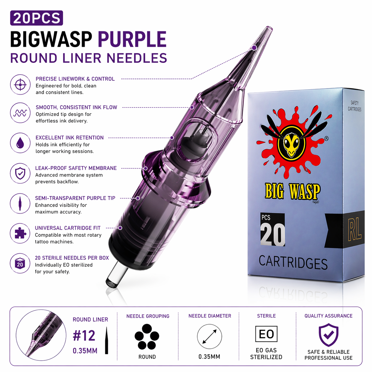 BIgwasp tattoo cartridge