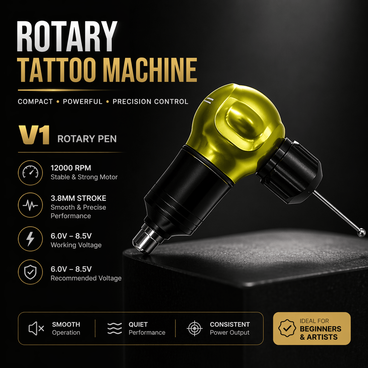 Bronc Complete Beginner Tattoo Setup Bronc Starter Kit Complete Beginner Tattoo Setup with Machine