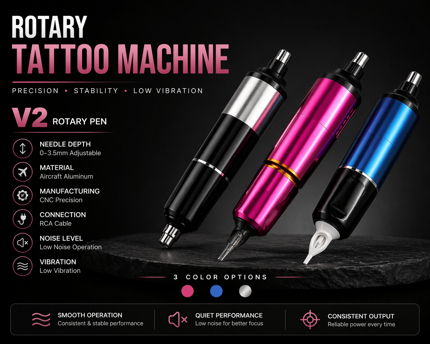 Bronc Complete Beginner Tattoo Setup Bronc Starter Kit Complete Beginner Tattoo Setup with Machine