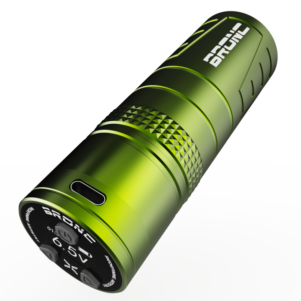 BRONC Tattoo Pen Machine Short Wireless - Compact wireless tattoo pen.