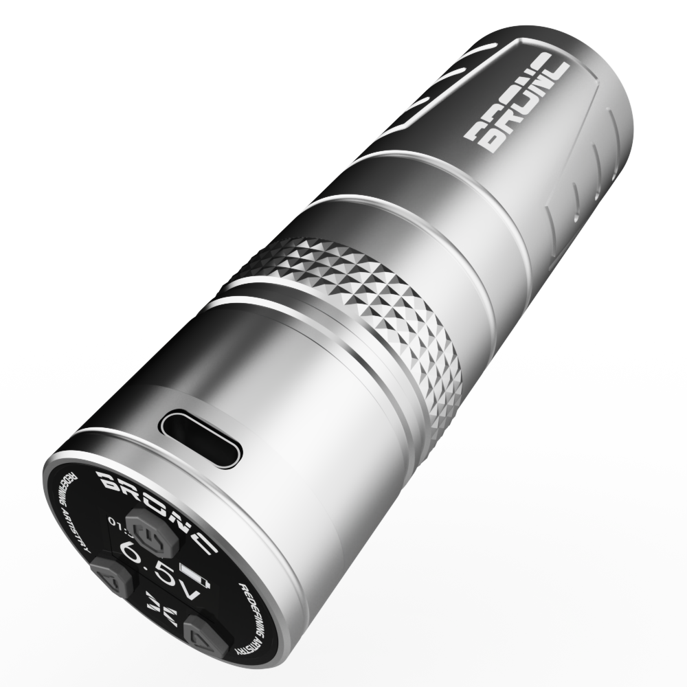 BRONC Tattoo Pen Machine Short Wireless - Compact wireless tattoo pen.