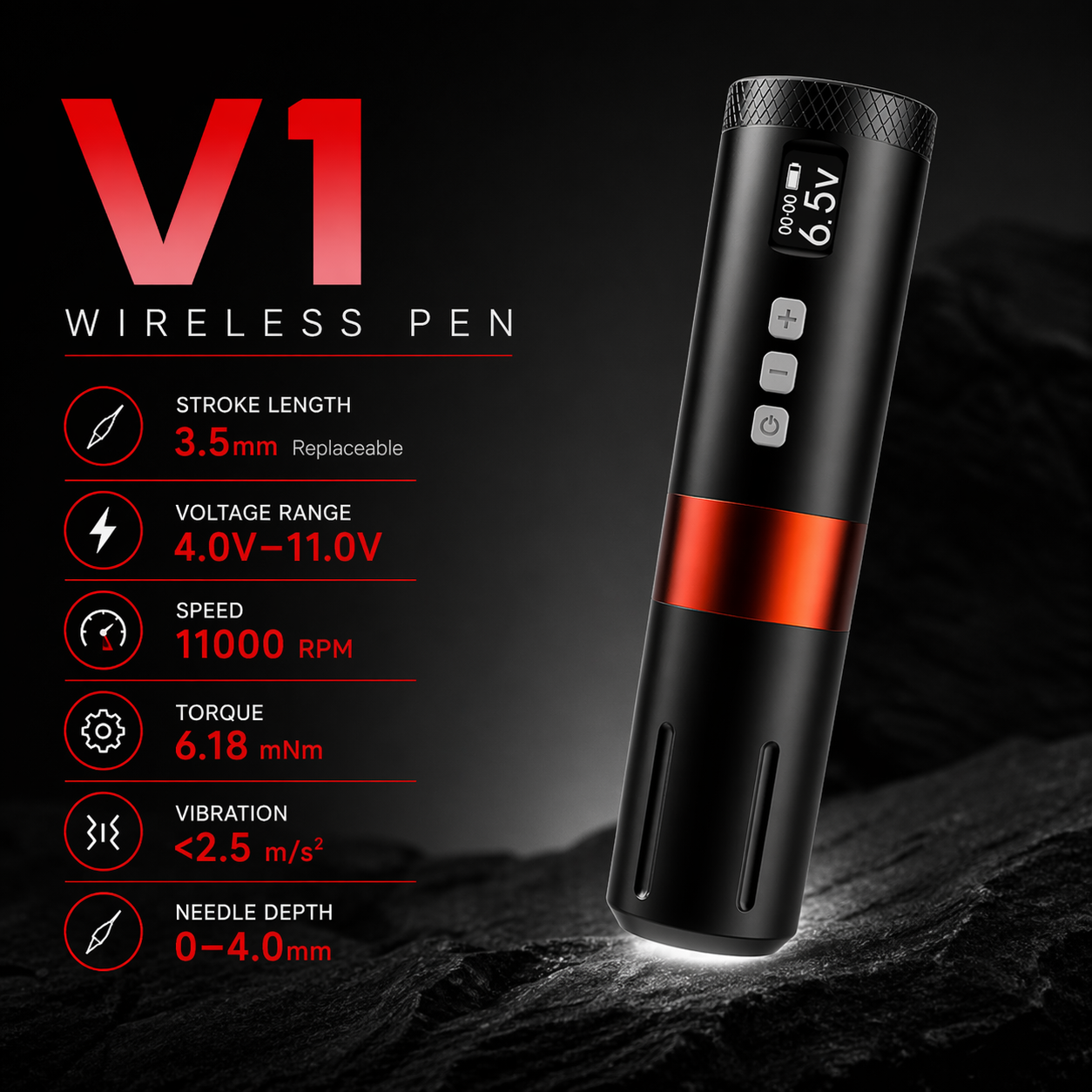 Bronc V1 wireless tattoo pen