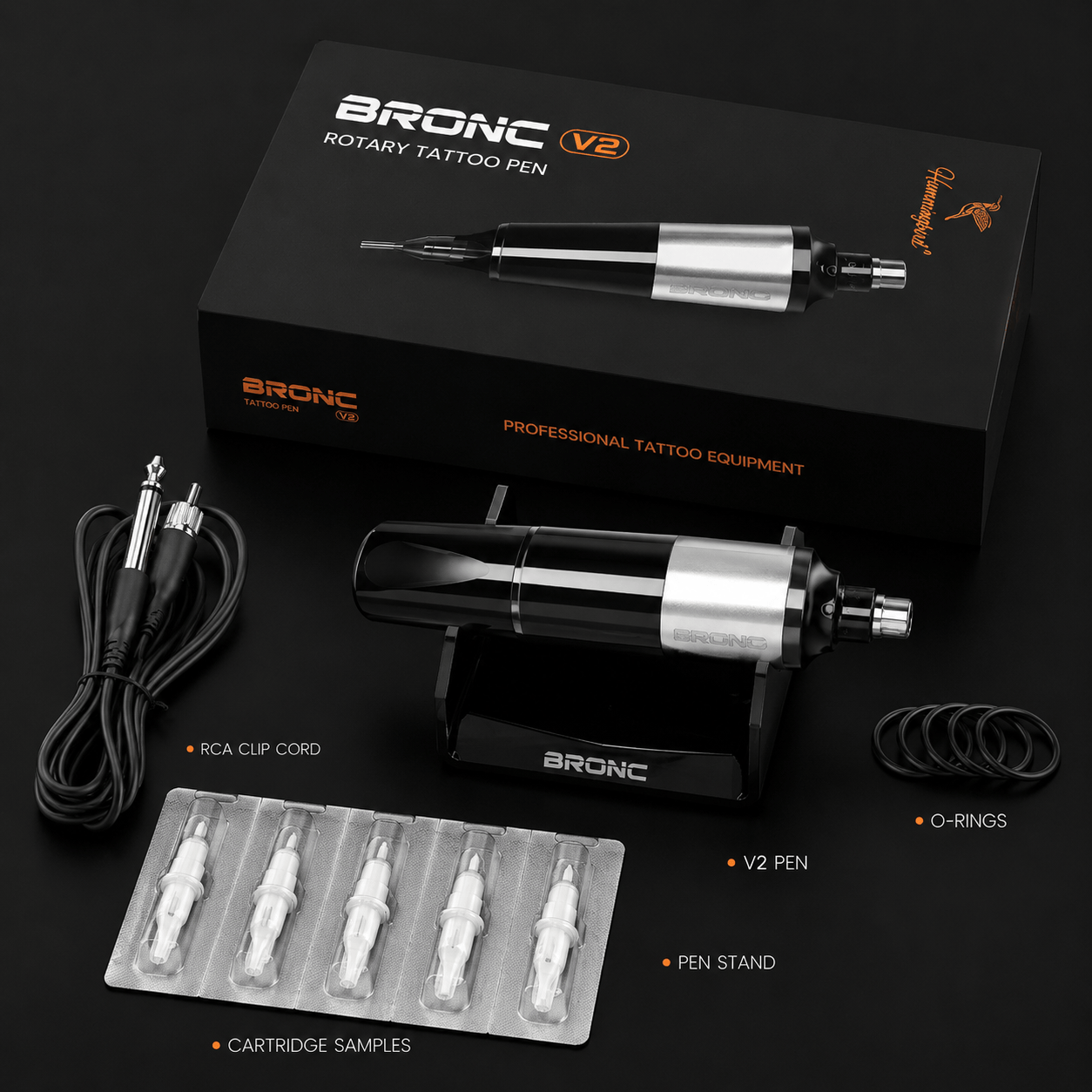 Bronc Rotary Tattoo Pen V2 BRONC V2 Tattoo Pen Ergonomic Design Slim Precision Machine