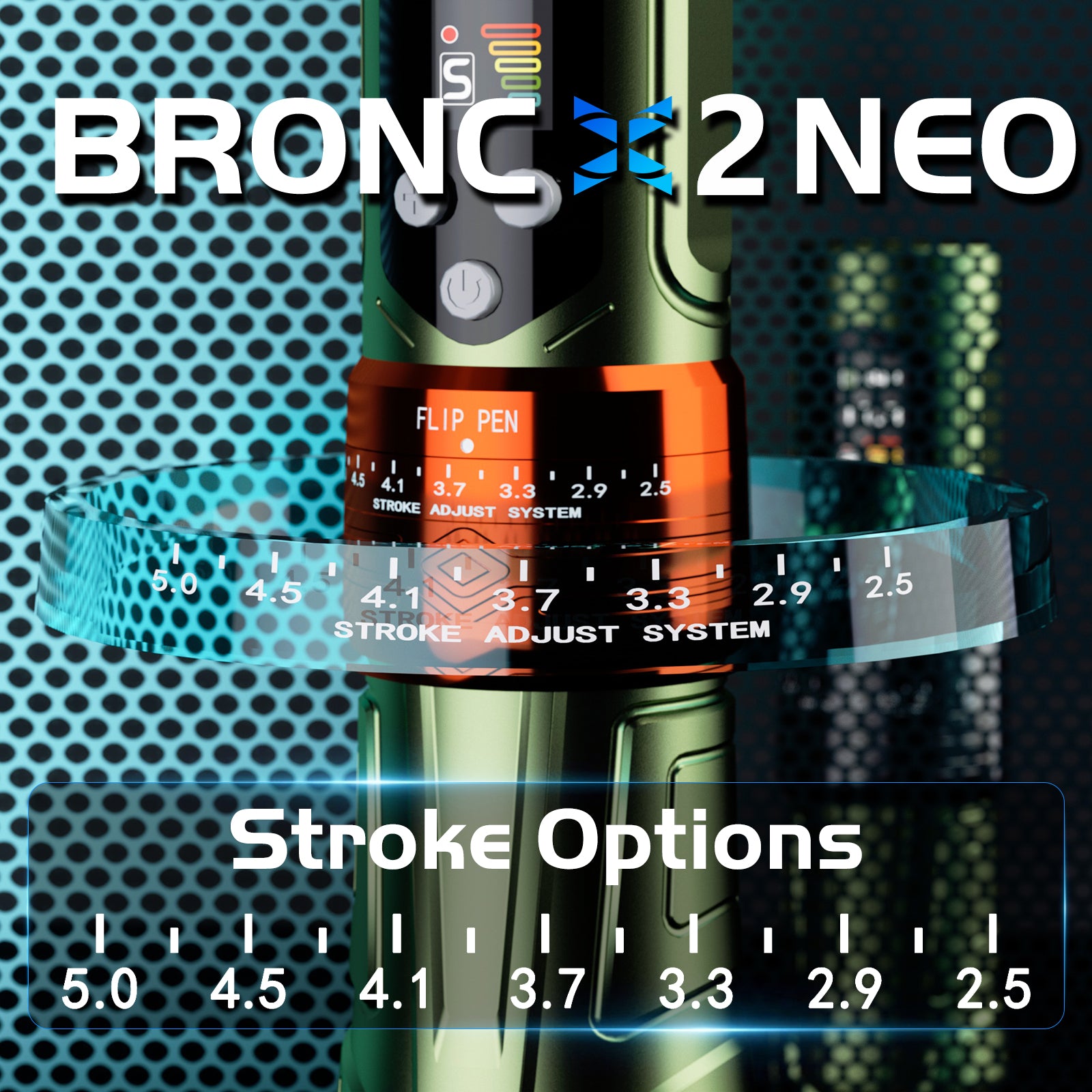Bronc X2 Neo wireless tattoo pen by bronc tattoo supply