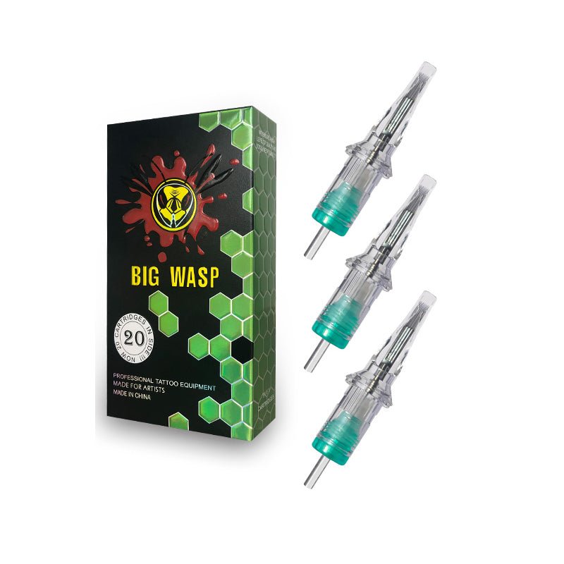 BIG WASP Cartridges Transparent & Textured Needles-Magnums - Transparent and textured magnum cartridge needles by BIG WASP.