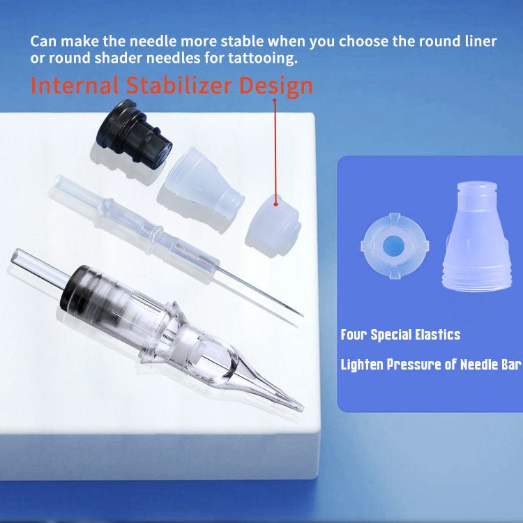 BIGWASP Cartridges Needle Transparent &Textured Needles-Magnums - BRONC TATTOO SUPPLY