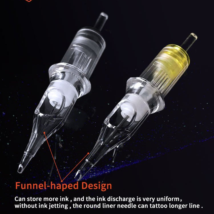 BIGWASP Cartridges Needle Transparent &Textured Needles-Round Shader - BRONC TATTOO SUPPLY