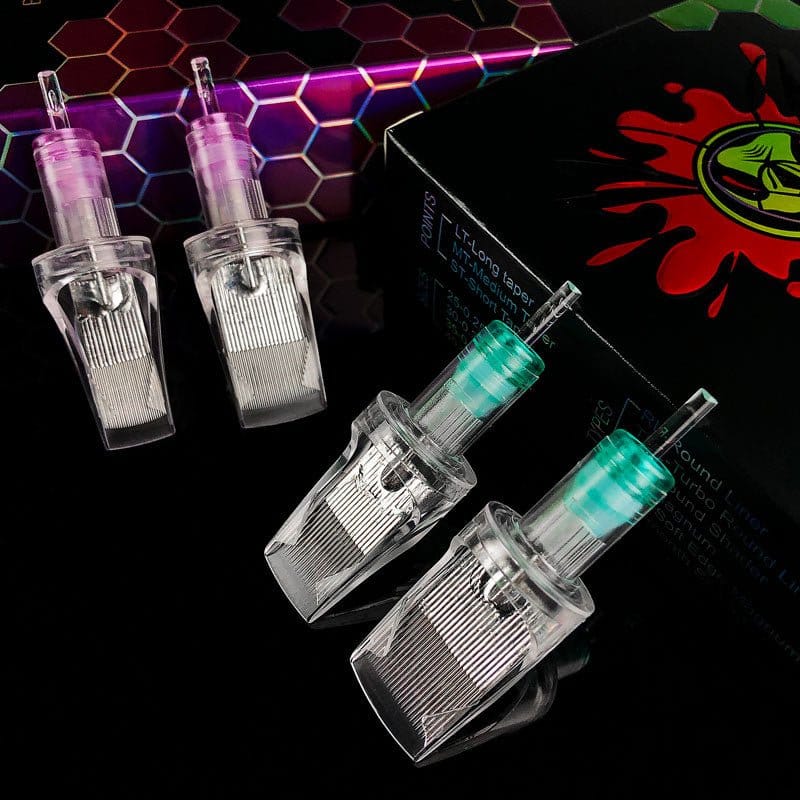 BIG WASP Tattoo Cartridge Large Transparent Needles - Magnums Tattoo Needles Professional BIG WASP Tattoo Cartridges Large Transparent Needles
