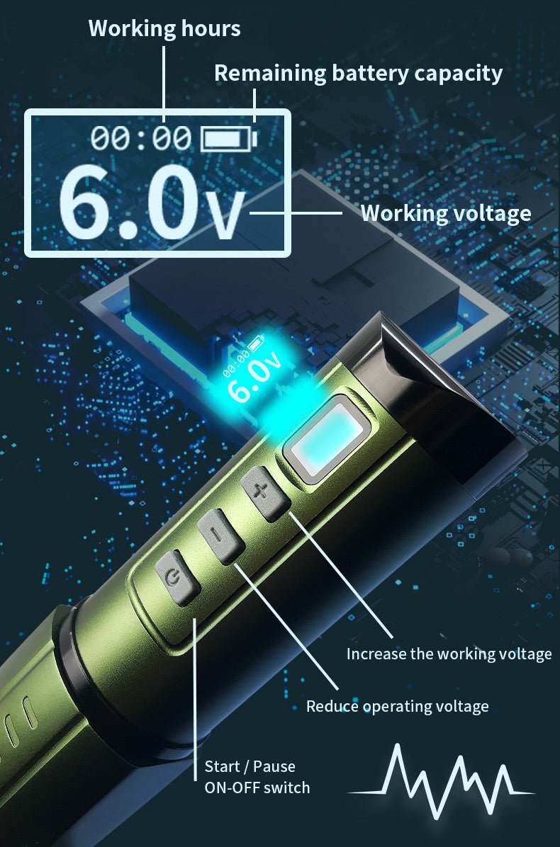 Bronc BULLET Wireless Tattoo Pen - BRONC TATTOO SUPPLY