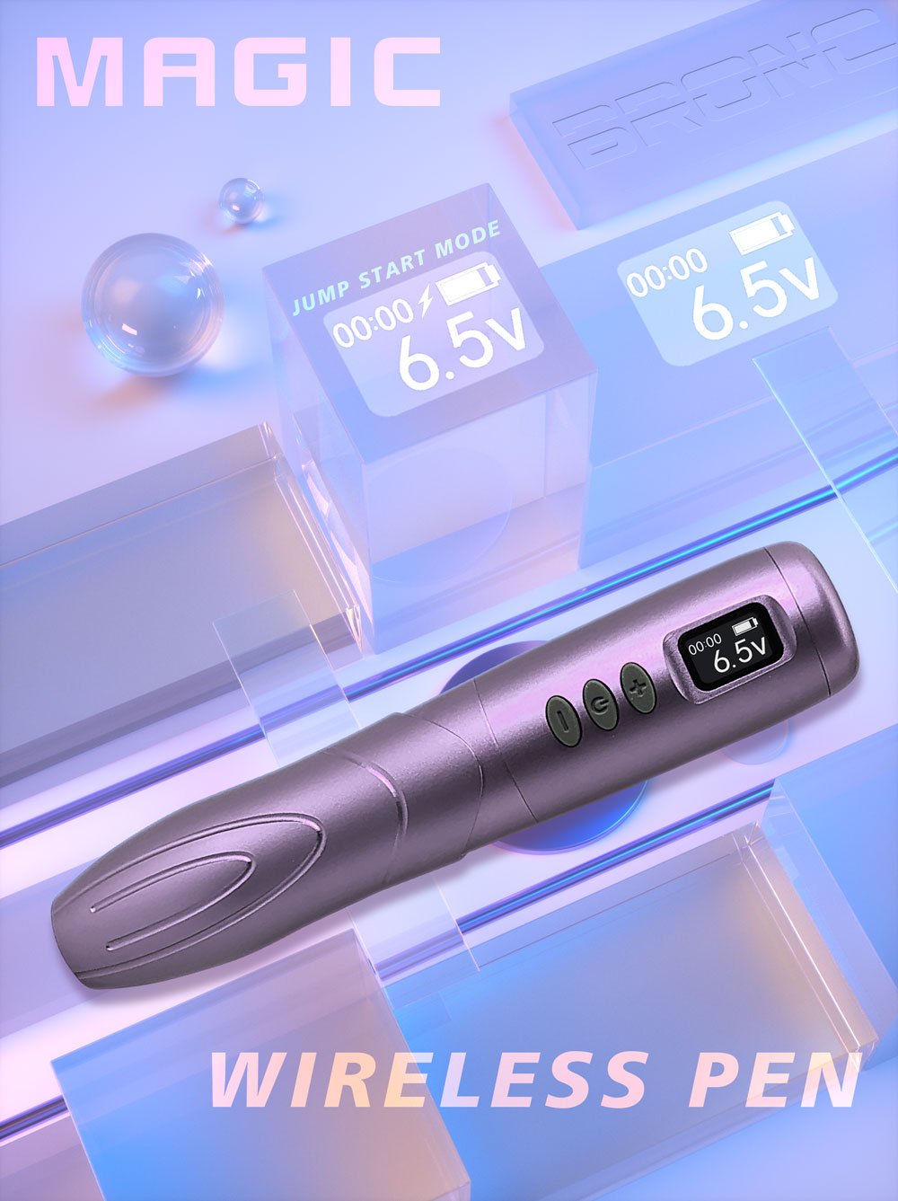 Bronc MAGIC Wireless Pen for Tattoo & PMU - BRONC TATTOO SUPPLY