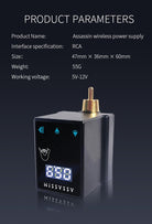 Bronc Rechargable Wireless battery TPN-038 - BRONC TATTOO SUPPLY