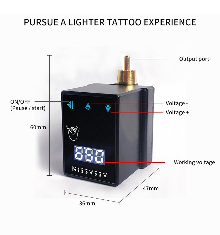 Bronc Rechargable Wireless battery TPN-038 - BRONC TATTOO SUPPLY