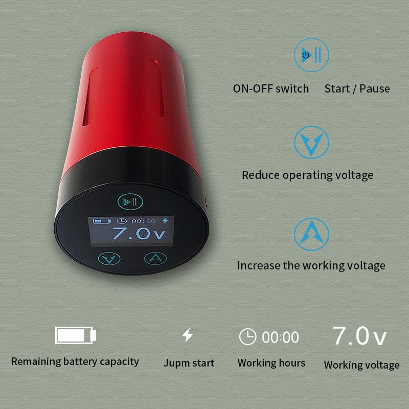 Bronc Rechargable Wireless battery for STAVE Tattoo Machine Pen Battery