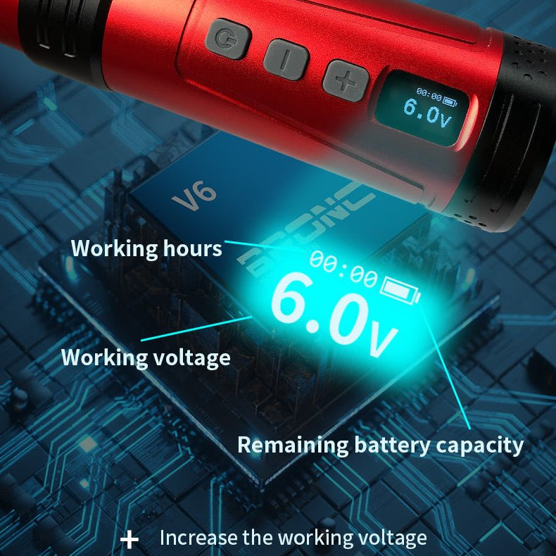 Bronc Wireless Tattoo Pen V6 - BRONC TATTOO SUPPLY