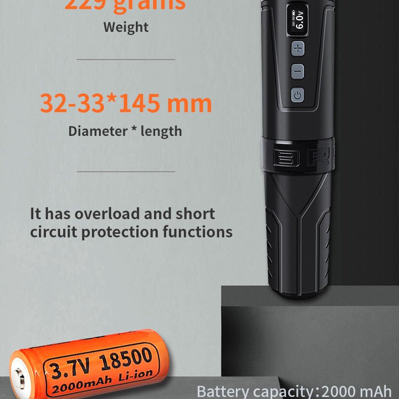 Bronc Wireless Tattoo Pen V6 - BRONC TATTOO SUPPLY