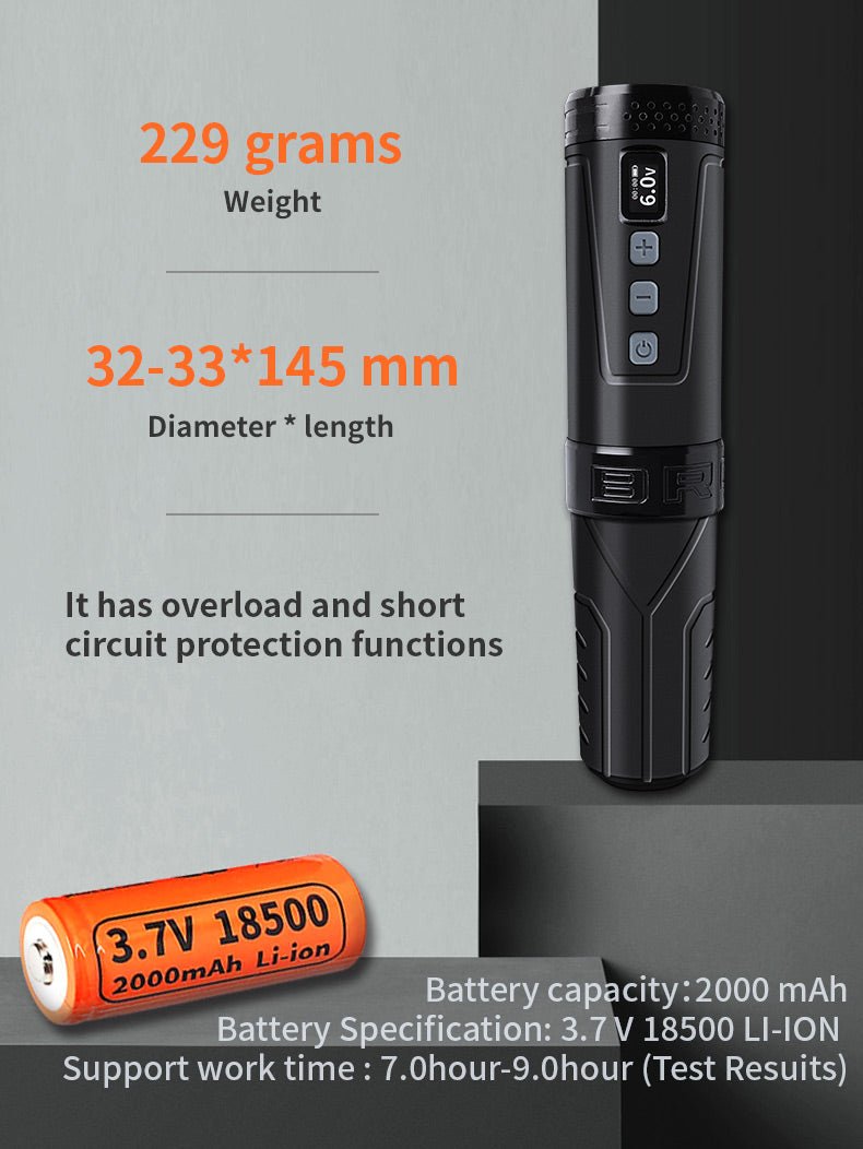 Bronc Wireless Tattoo Pen V6 - BRONC TATTOO SUPPLY