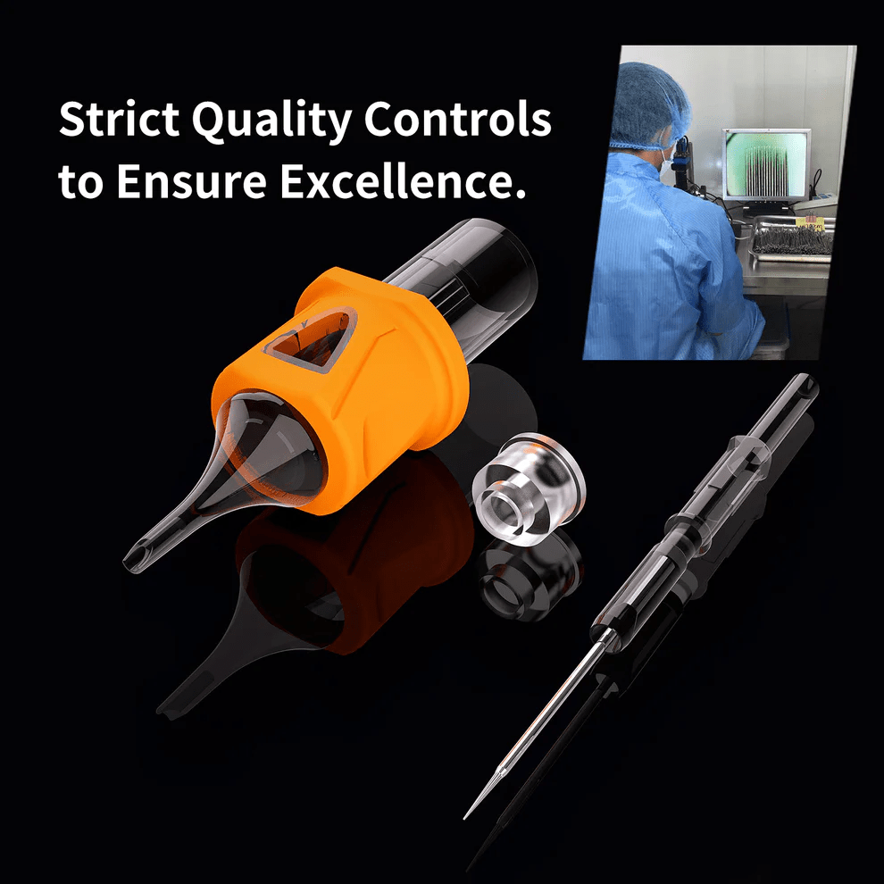 Energy Rubber Cartridge Needles - Magnums - BRONC TATTOO SUPPLY