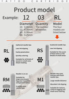 Finger Rubber Cartridge Tattoo Needles - Round Liners - BRONC TATTOO SUPPLY