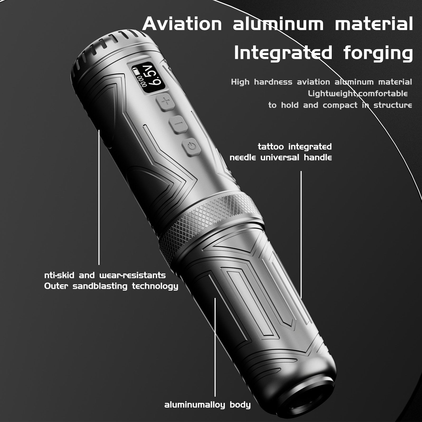 Meteorite BRONC Oversized 6.18mNM Wireless Tattoo Pen - BRONC TATTOO SUPPLY