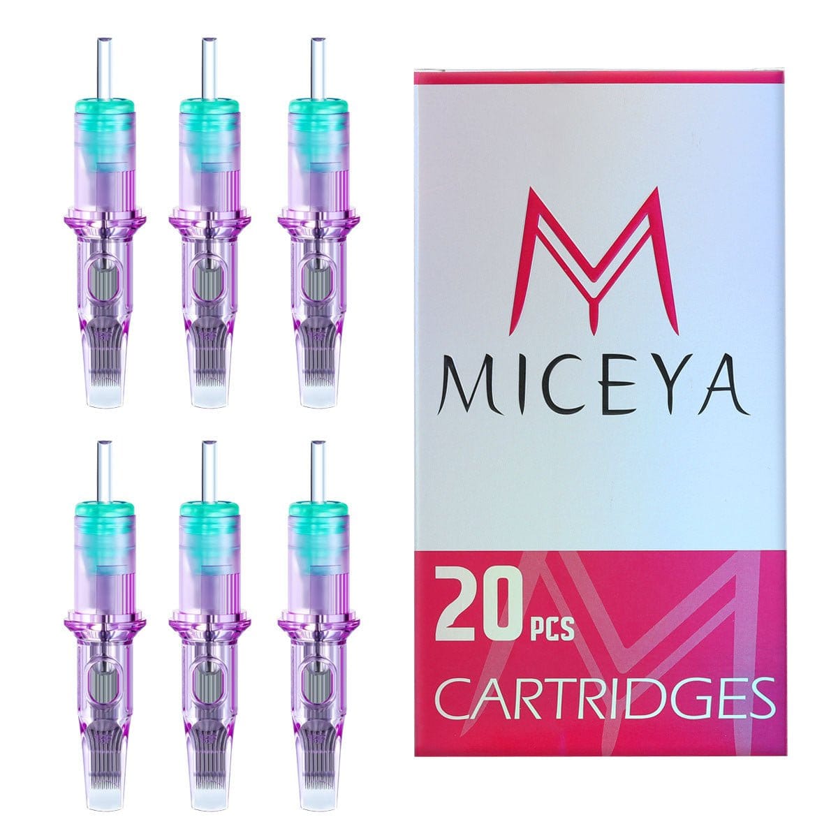 MICEYA Needle Cartridges Purple-Magnums MICEYA Needle Cartridges Purple-Magnums - BRONC TATTOO SUPPLY