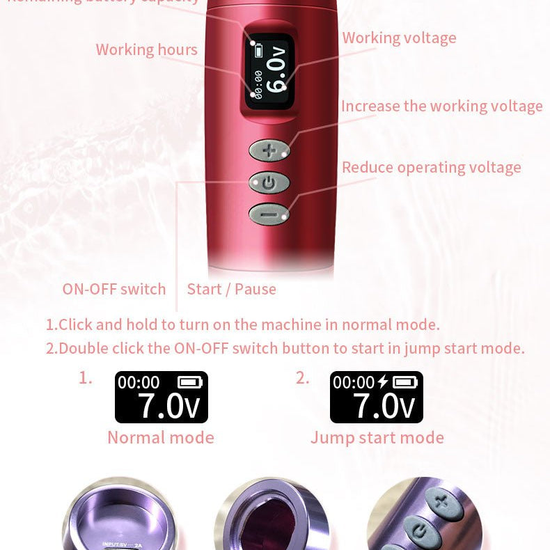 MICEYA Tulipa Wireless Pen For PMU & Tattoo - BRONC TATTOO SUPPLY