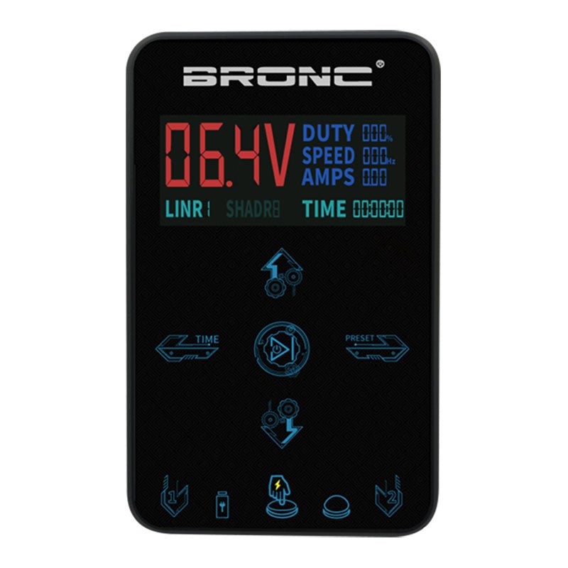 New generation of ultra-luxury touch tattoo power supply - BRONC TATTOO SUPPLY