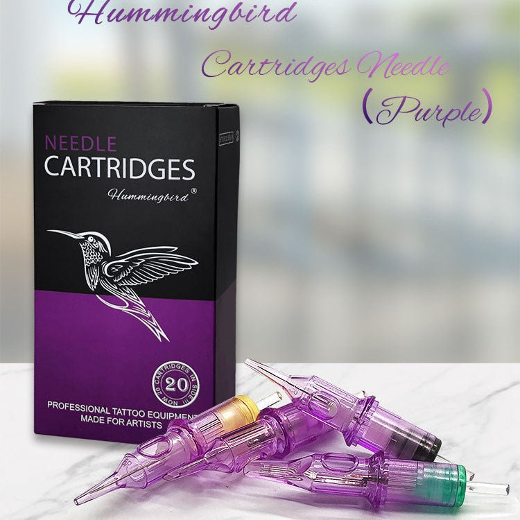 Hummingbird Tattoo Cartridge Needle Purple Round Liner - Purple round liner cartridge needle by Hummingbird.