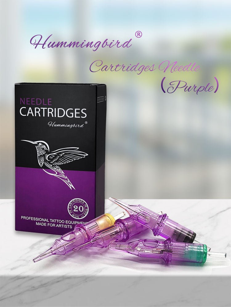 Hummingbird Cartridge Needle Purple Soft Edge Magnums - Soft edge magnum cartridges by Hummingbird.