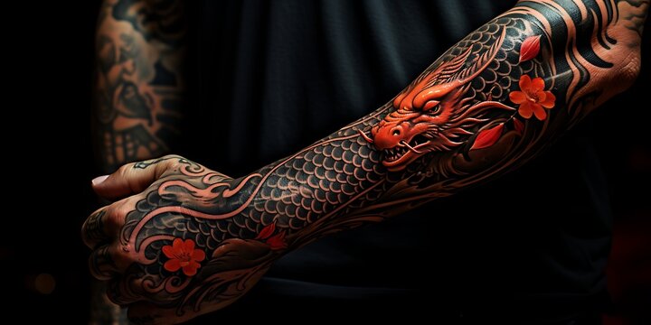 dragon arm tattoo