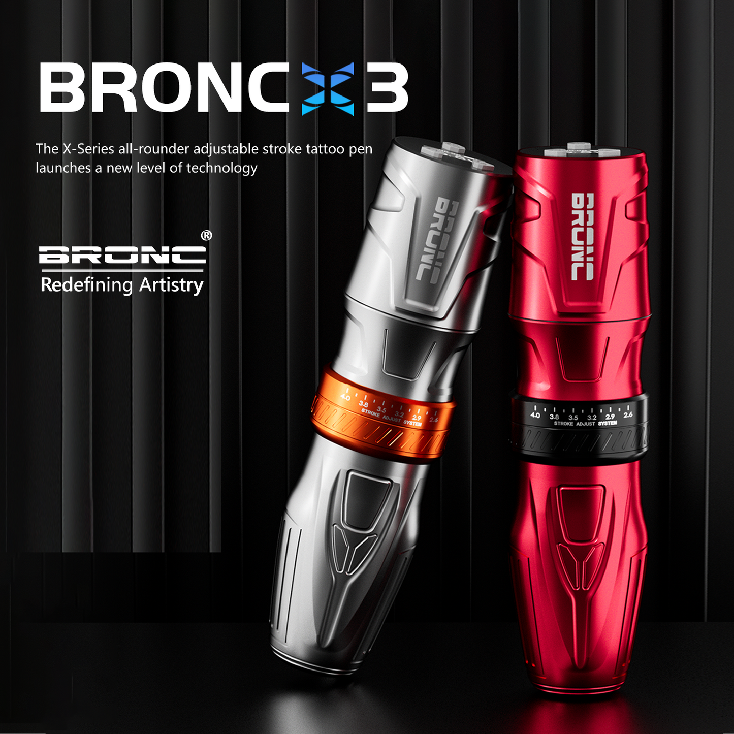 2024 BRONC Tattoo Pen Machine - NINJA Adjustable Pen